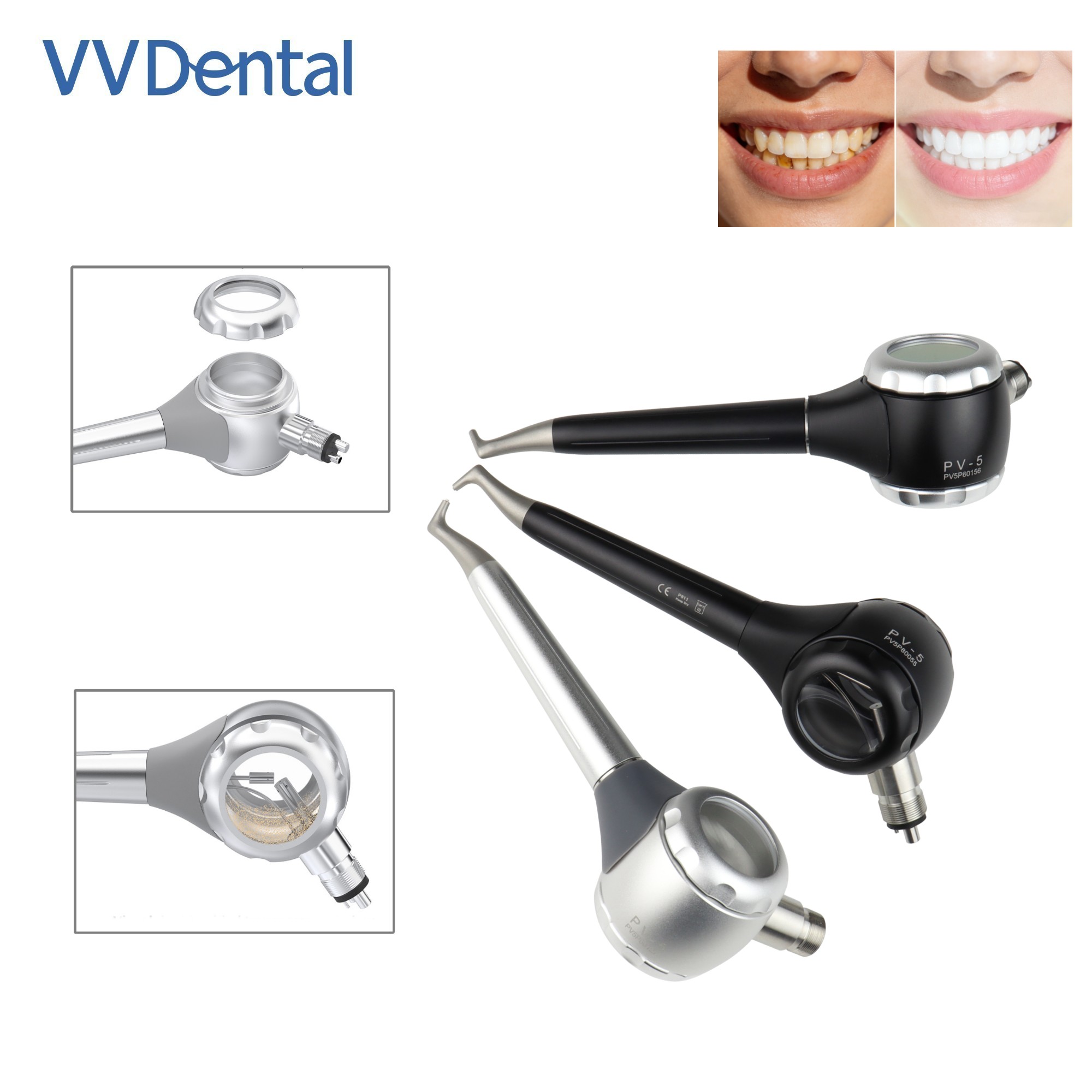 Teeth Whitening Free - Pistolet do piaskowania zębów VV Dental