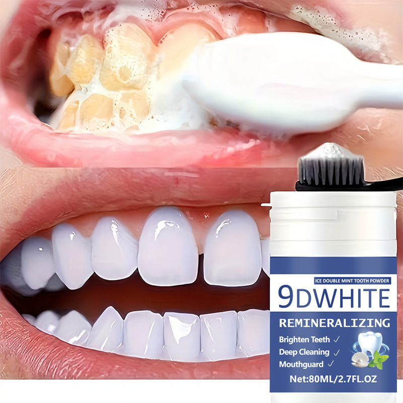 Teeth Whitening Free - 9D Fioletowy Proszek do Wybielania Zębów