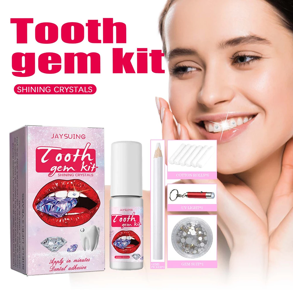 Teeth Whitening Zoom - DIY zestaw klejnotów do zębów z