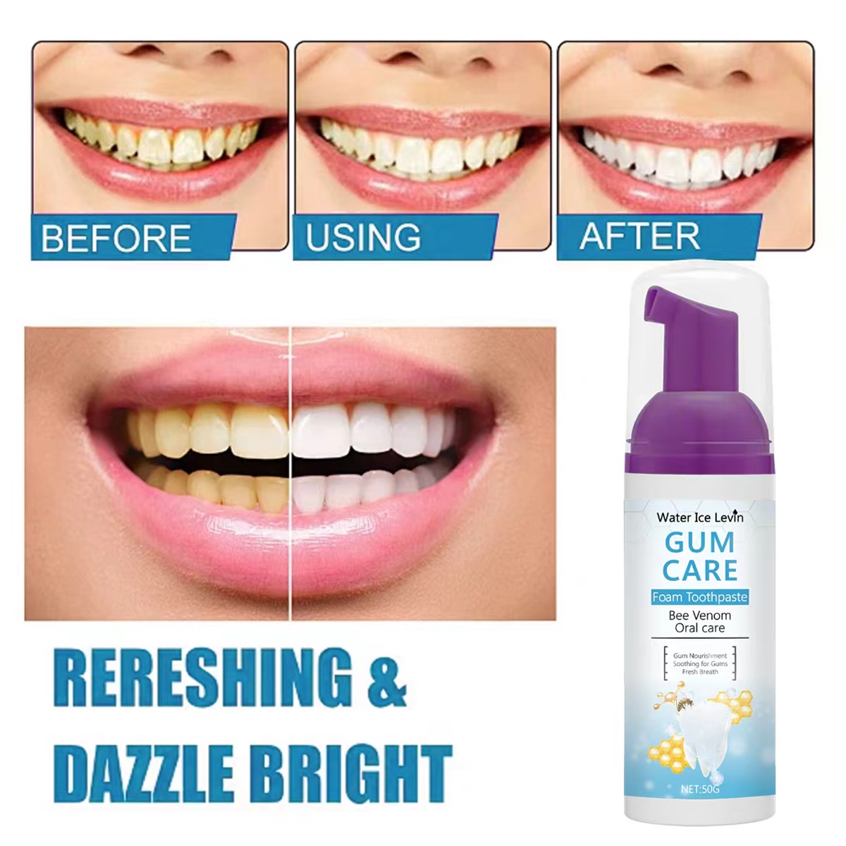 Pasta do zębów w pianie Water  – Teeth Whitening Xylitol Gum recenzja i cena