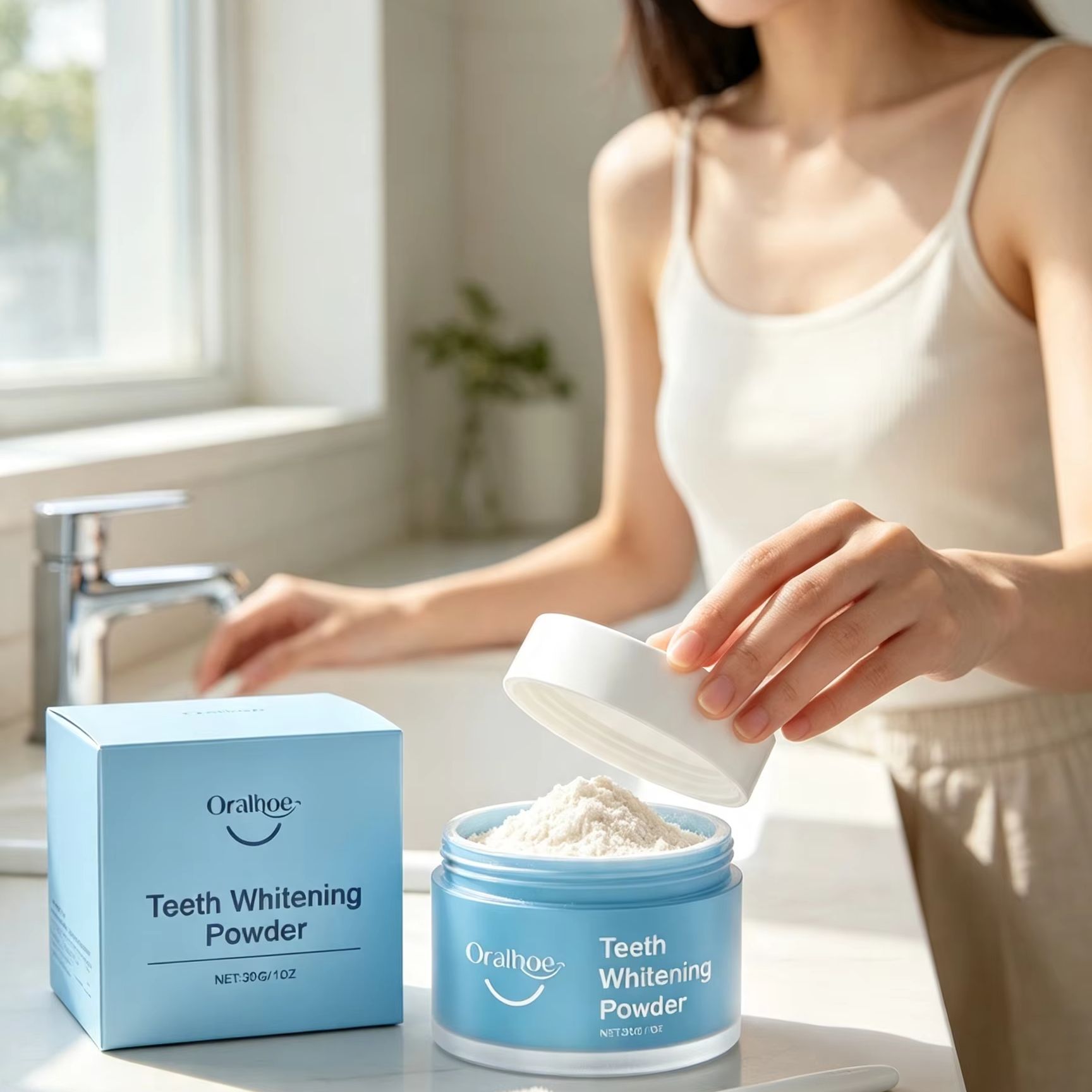 Proszek do zębów Oralhoe do cz – Teeth Whitening Co recenzja i cena