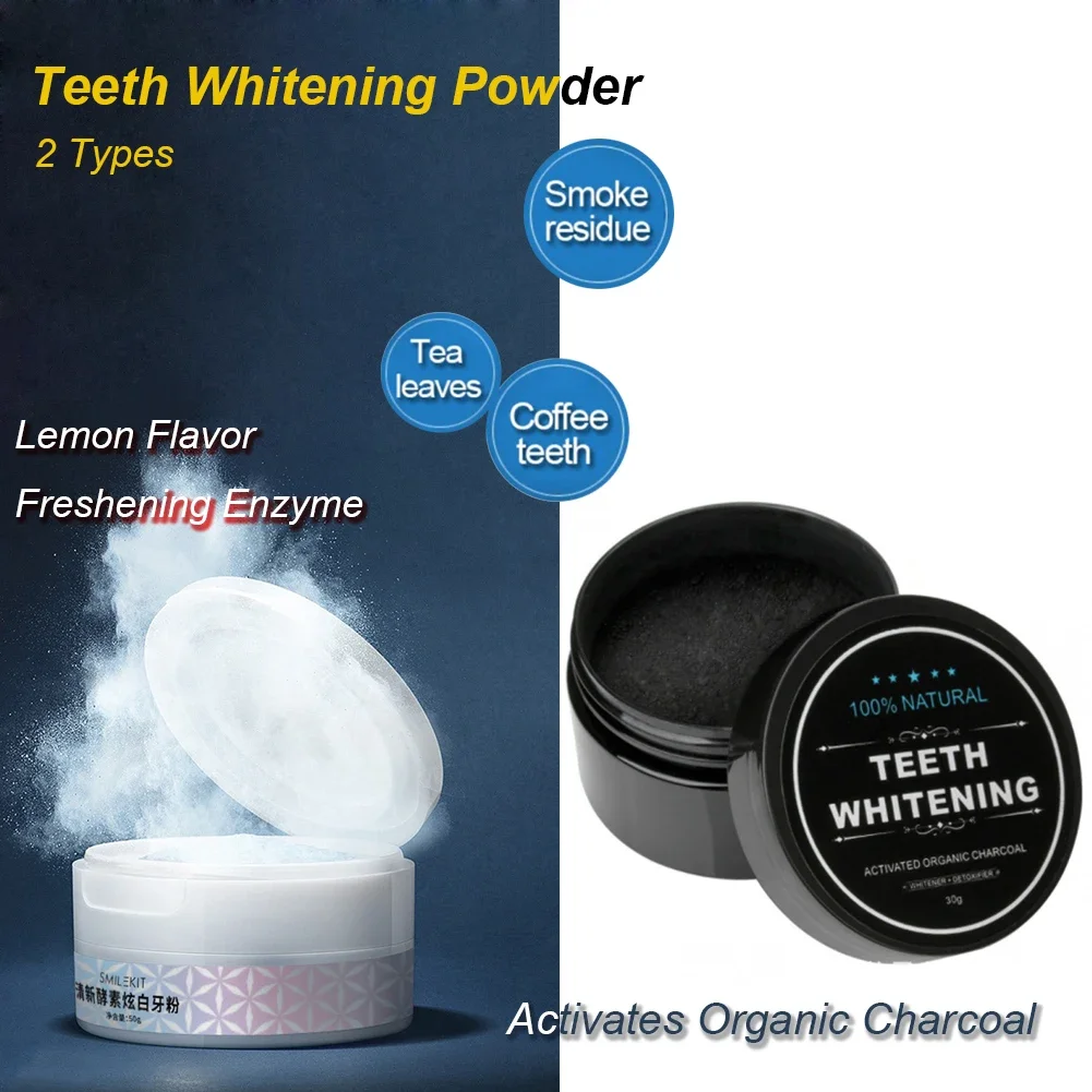 2 rodzaje proszku do wybielani – Teeth Whitening Activated Organic Charcoal recenzja i cena