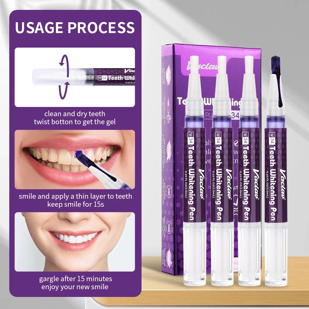 Vaclav V34 Fioletowy żelowy dł – Teeth Whitening Doctor recenzja i cena